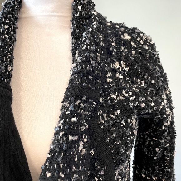 BCBG Small Black Tweed Jacket - Picture 3 of 4